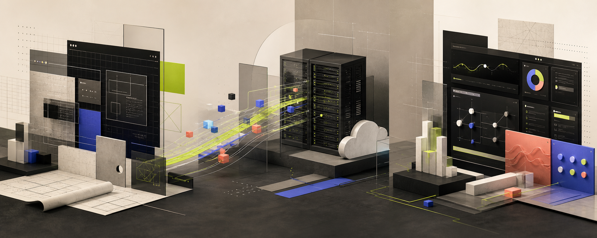 Abstract business architecture, web systems and monitored operations